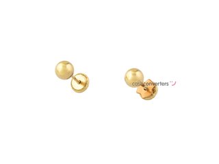 pendientes oro 18k