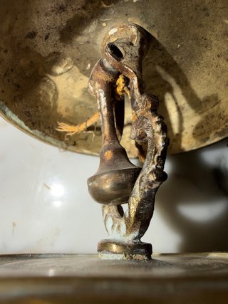 Timbre antiguo de bronce vintage