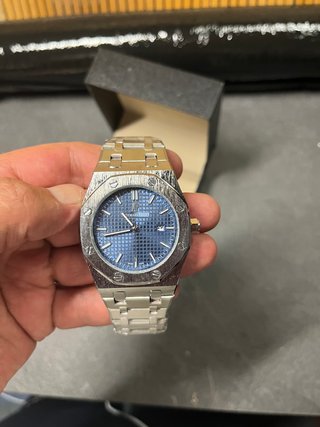 Reloj Acero 42mm Azul