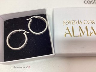 argollas plata 925mm