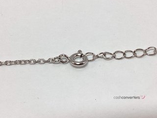 cadena plata 925mm con piedra con circonita 24 2.5cm