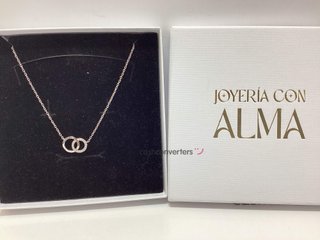 cadena plata 925mm con piedra con circonita 24 2.5cm