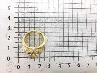 sello oro 18k con circonita