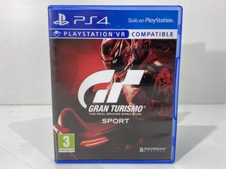 gran turismo sport ps4