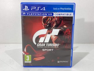gran turismo sport ps4