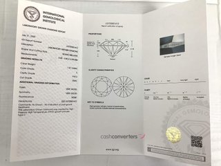 sortija oro 18k con diamante de laboratorio