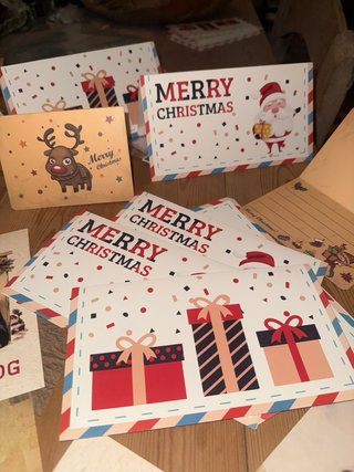 Kit Manualidades Tarjetas y Sobres Navideños
