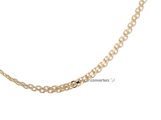 cadena oro 18k 25cm