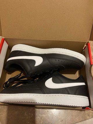 Nike Court Vision Low Next Nature Nero Bianco