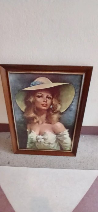 Cuadro mujer con sombrero