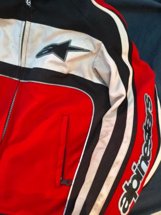 Chaqueta moto Alpinestars Stella M roja negra