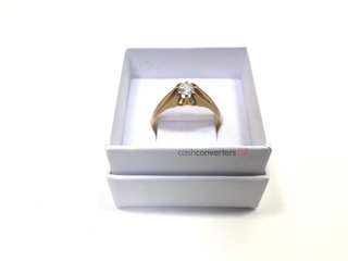 anillo oro 18k con piedra