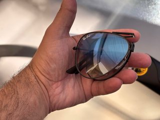 Gafas de sol Ray-Ban Aviator negras y azules