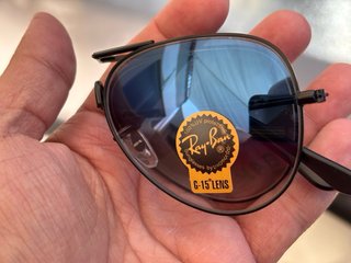 Gafas de sol Ray-Ban Aviator negras y azules