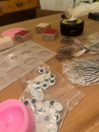 Lote Manualidades: Moldes, Sellos y Plumas