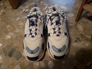 Zapatillas Balenciaga Triple S Beige/Azul