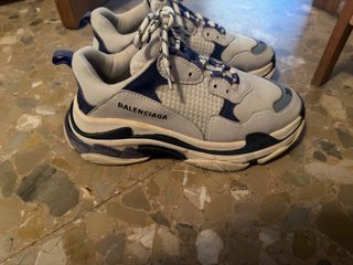 Zapatillas Balenciaga Triple S Beige/Azul
