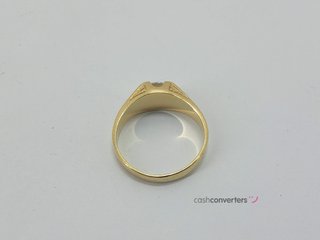 anillo oro 18k con piedra con circonita