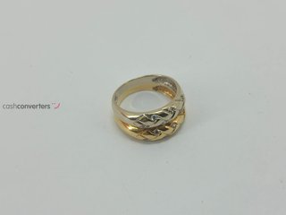 anillo oro 18k con piedra con circonita