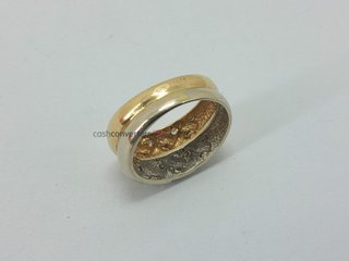anillo oro 18k con piedra con circonita