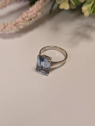 Antiguo Anillo Oro Blanco 18k