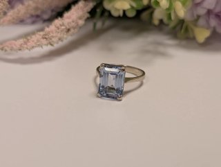 Antiguo Anillo Oro Blanco 18k