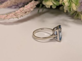 Antiguo Anillo Oro Blanco 18k