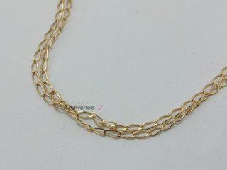 cadena oro 18k 26cm