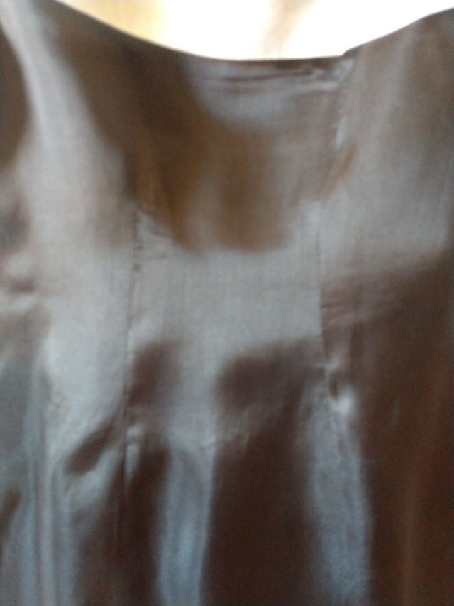 Vestido verano organza Negro y Blanco T-S. Nuevo