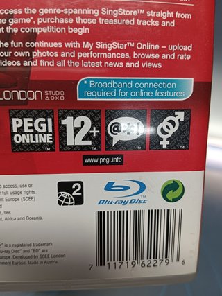 videojuego, SingStar + SingStore PS3 2007, london version