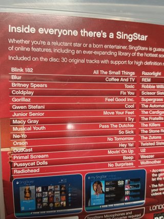 videojuego, SingStar + SingStore PS3 2007, london version