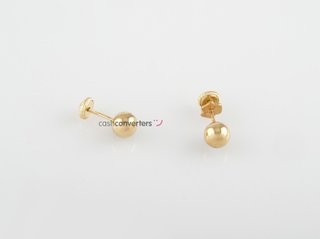 pendientes oro 18k