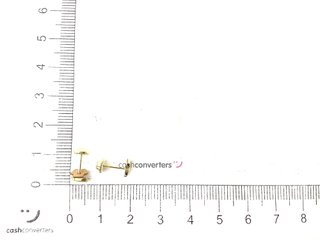 pendientes oro 18k con piedra con circonita