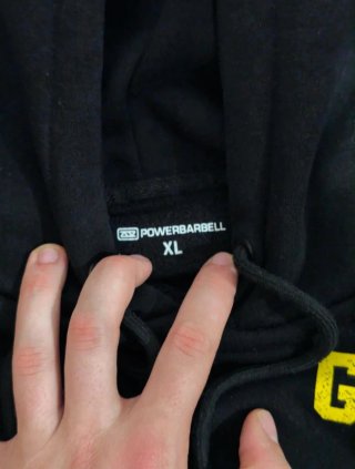 Sudadera Powerbarbell Time to Grow Negra