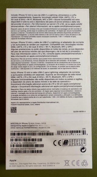 iPhone 12 Mini verde 64 GB