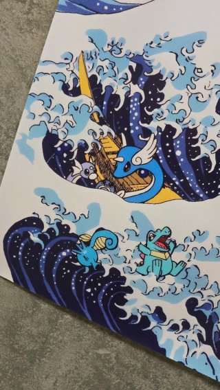 Poster Pokémon Onda Kanagawa Poster PVC 70x50cm