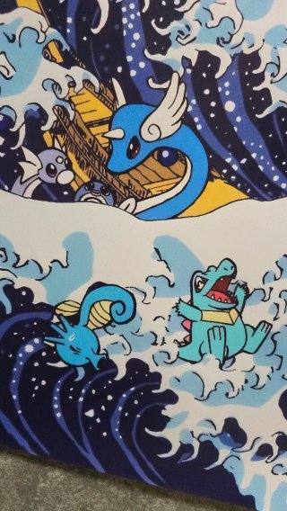 Poster Pokémon Onda Kanagawa Poster PVC 70x50cm