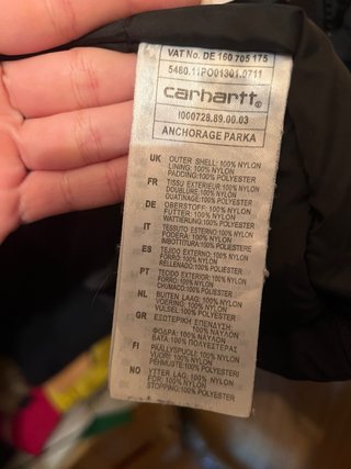 Parka Carhartt Talla M Azul