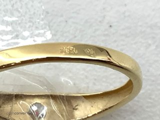 anillo oro 18k con piedra con diamante de laboratorio