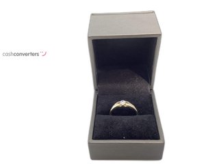 anillo oro 18k con piedra con diamante de laboratorio