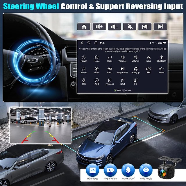 Radio Android 13 2+64GB CarPlay Toyota Auris