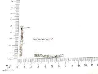 pendientes plata 925mm con piedra con circonita
