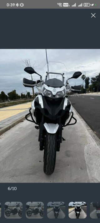 Benelli TRK 502 Asfáltica Blanca