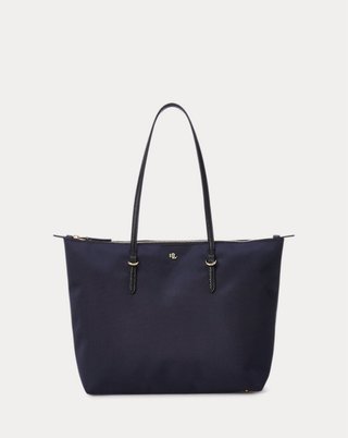 Bolso Tote Mediano Ralph Lauren Azul Marino