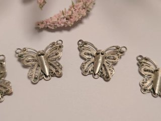 5 Mariposas Filigrana Plata