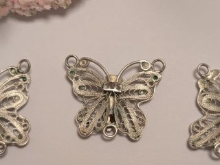 5 Mariposas Filigrana Plata