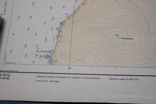 Carta de navegación Puerto de Cabrera. 1975. 1:5000. 58 x 74 cm aprox.