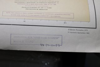 Carta de navegación Bahía y Puerto de Santander. 1982. 1:10.000. 74 x 110 cm