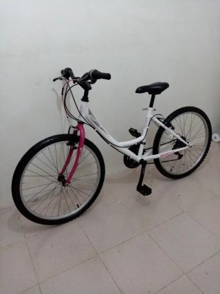 Bicicleta Niña 24 pulgadas Paseo Blanca/Rosa