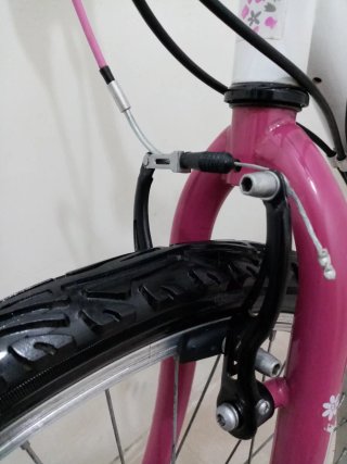 Bicicleta Niña 24 pulgadas Paseo Blanca/Rosa